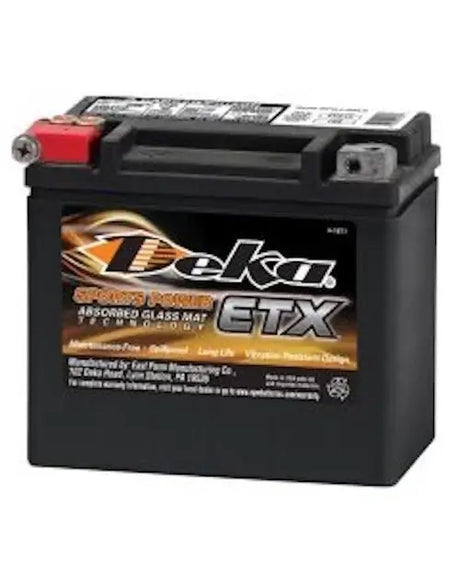 ETX12 DEKA PowerSport Battery ($10 Core Charge)