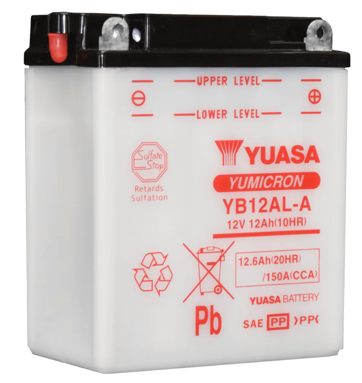 YB12AL-A Yuasa PowerSport Battery ($10 Core Charge)