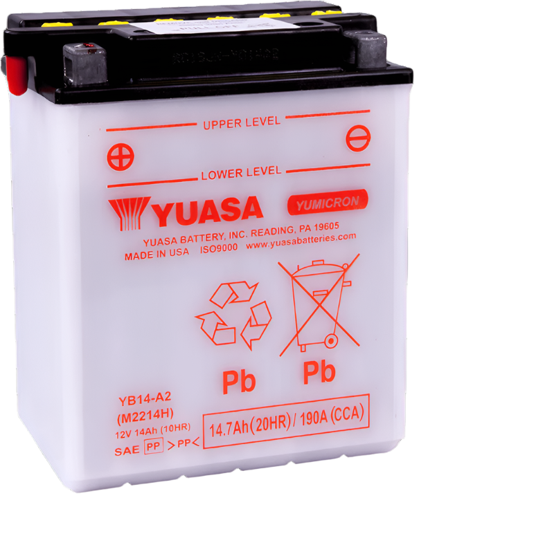 YB14-A2 Yuasa PowerSport Battery ($10 Core Charge)