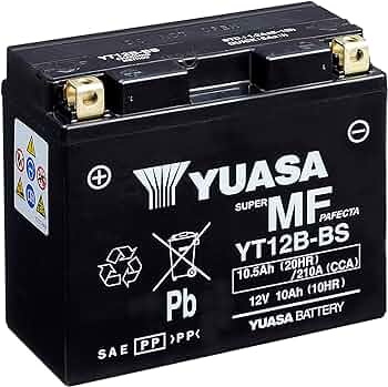 YT12B-BS Yuasa PowerSport Battery ($10 Core Charge)