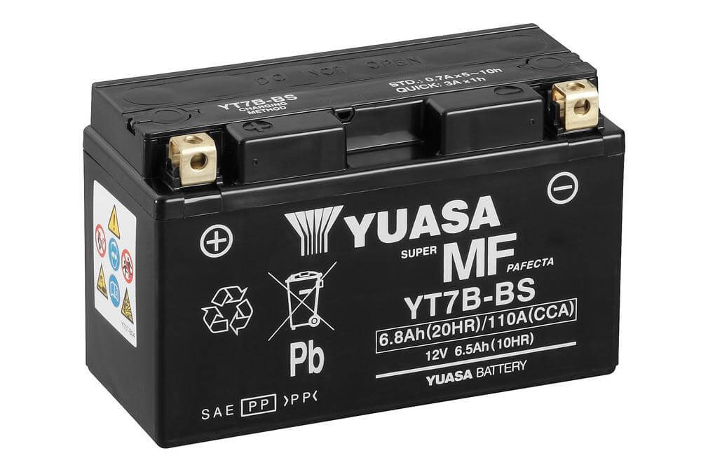 YT7B Yuasa PowerSport Battery ($10 Core Charge)