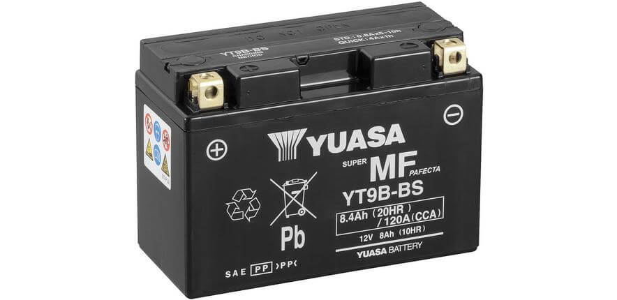 YT9B Yuasa PowerSport Battery ($10 Core Charge)