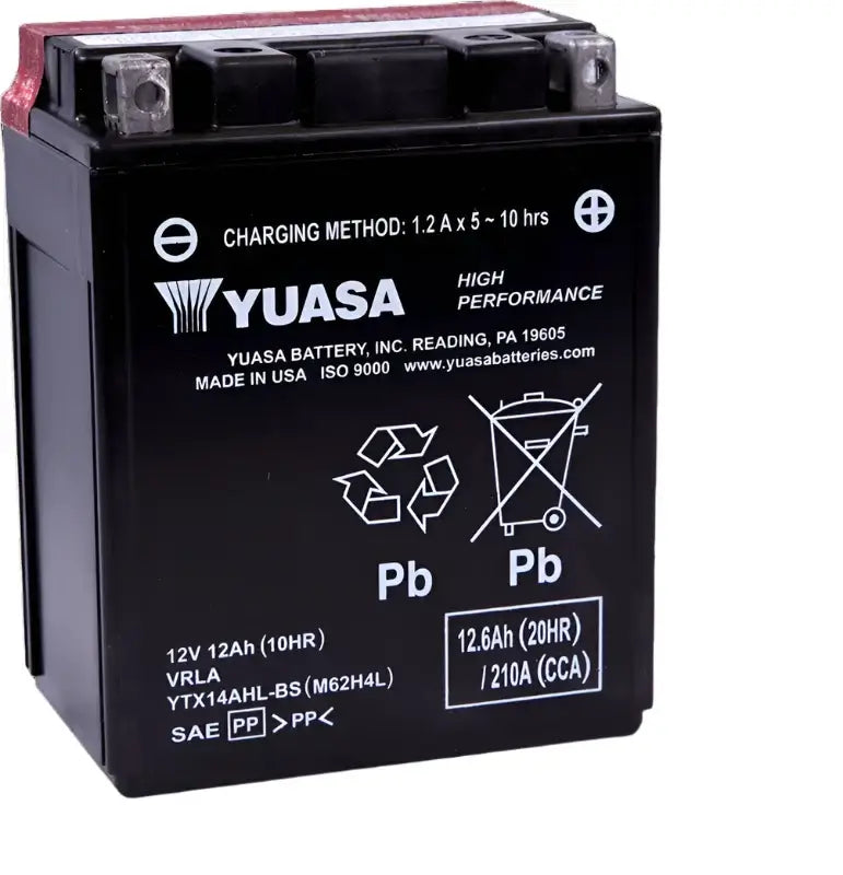 YTX14AHL YUASA PowerSport Battery ($10 Core Charge)