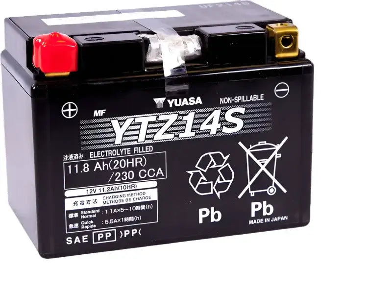 YTZ14S Yuasa PowerSport Battery ($10 Core Charge)