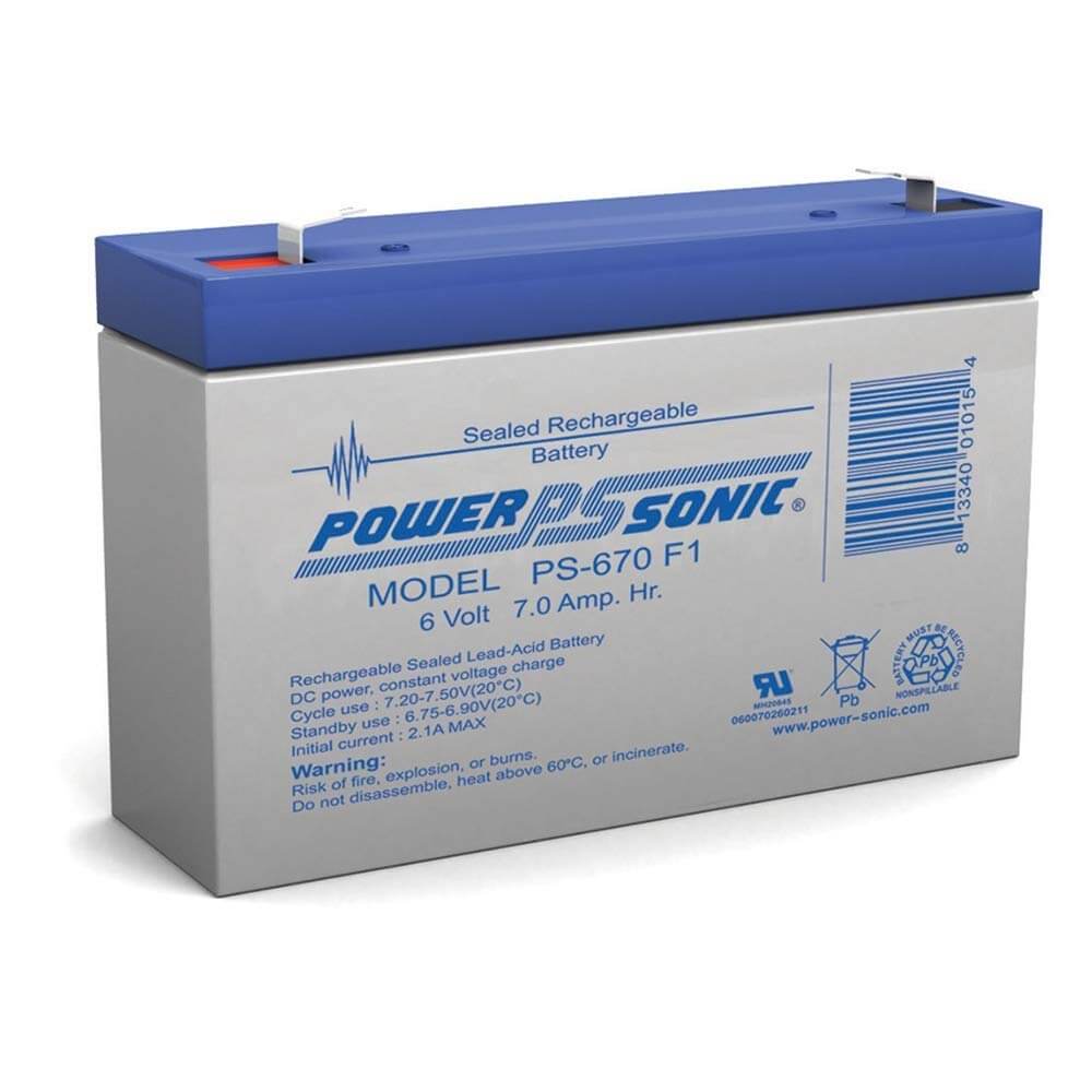 MTO670 F1 6V / 7Ah AGM Battery (Special Order)