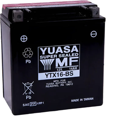 YTX16 Yuasa PowerSport Battery ($10 Core Charge)