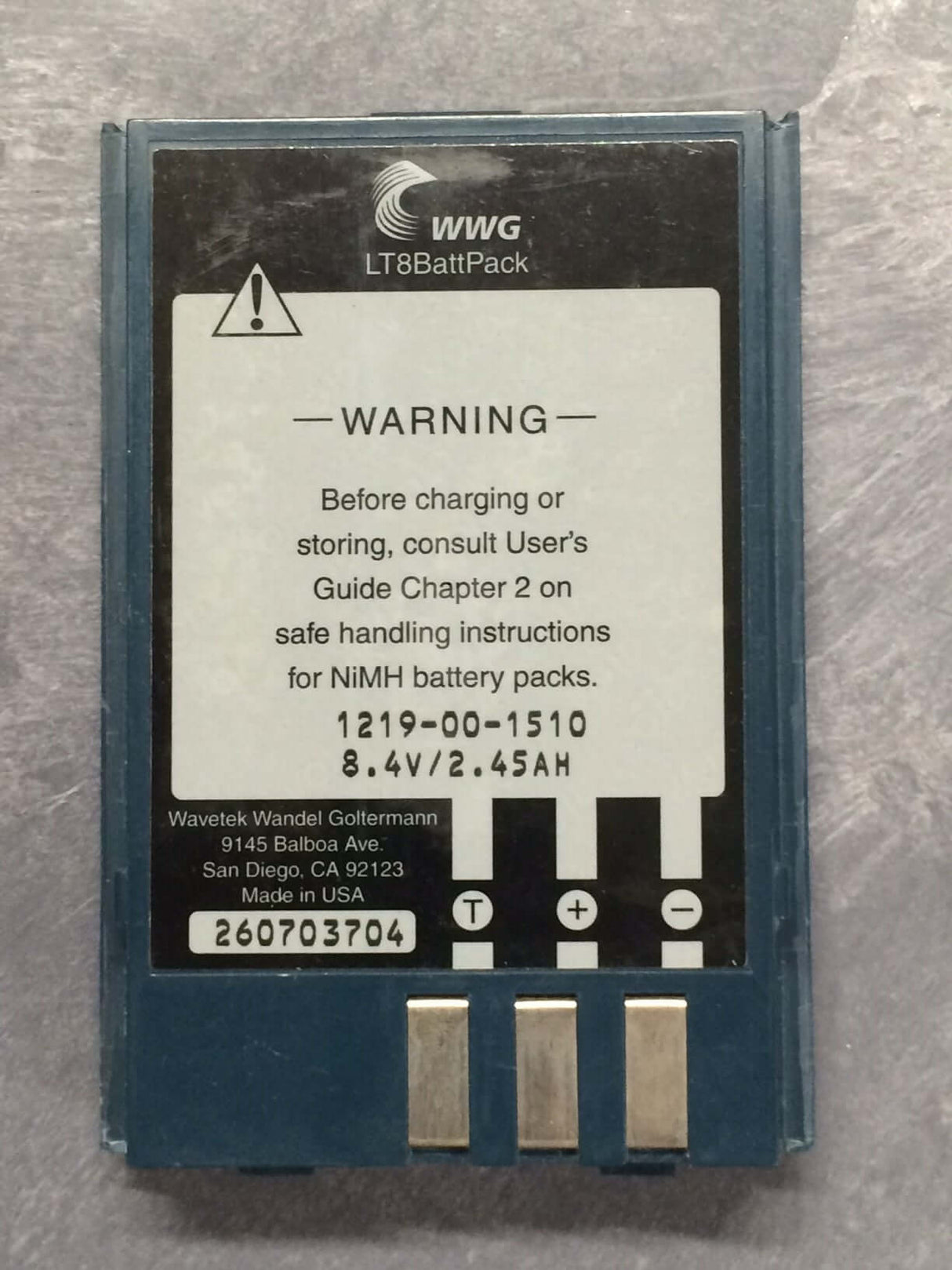 1219-00-1510 WWG LT8BattPack Rebuild Service