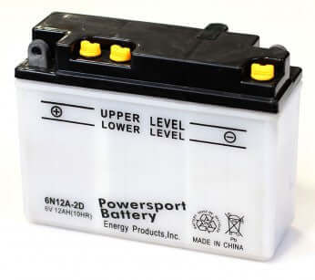 6N12A-2D PowerSport Battery ($10 Core Charge)