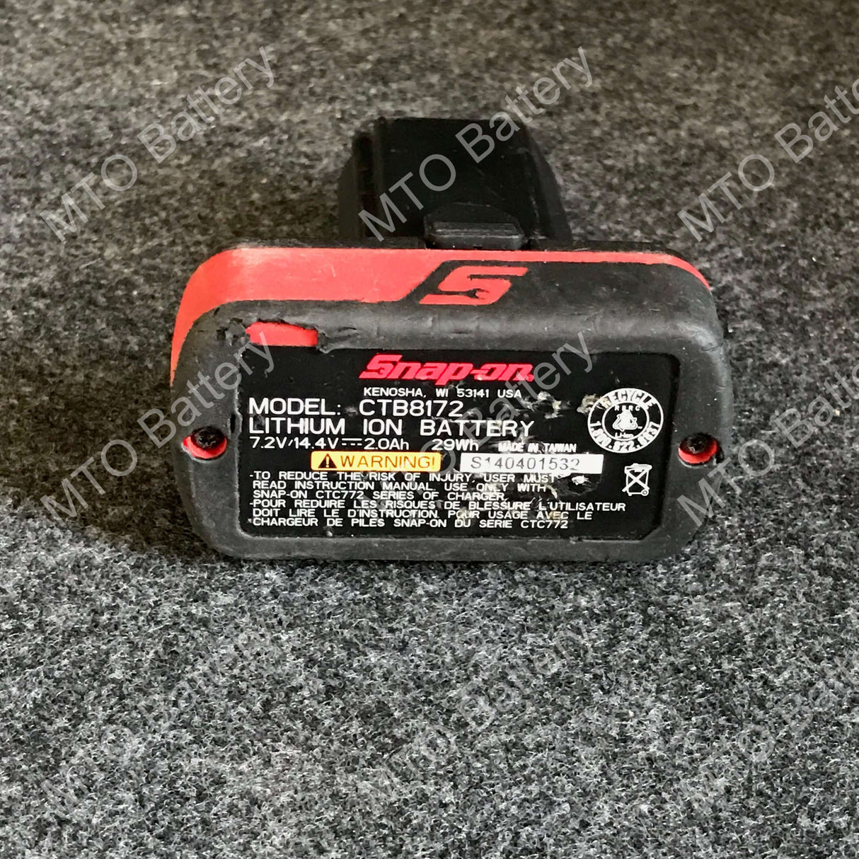 CTB7172 Snap-On Lithium Battery Rebuild Service